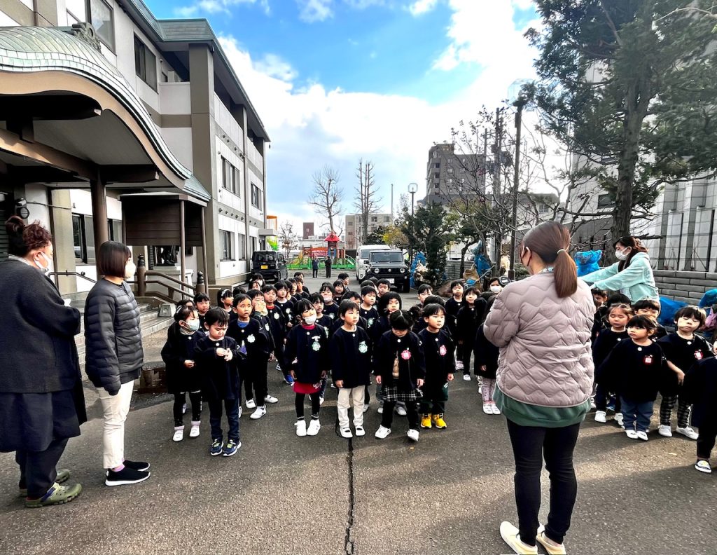 ★避難訓練 + Daily kids